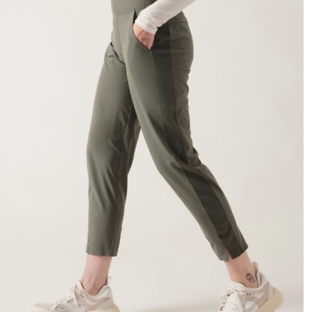 Athleta Olive Green Brooklyn Ankle Pants